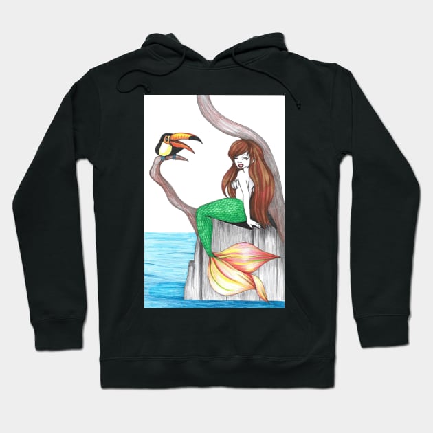 Mermaid 2 Hoodie by FairytalesInBlk